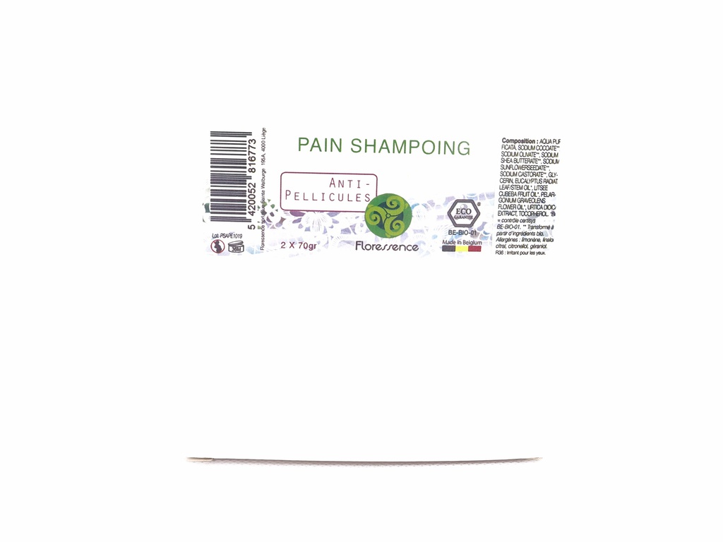 Pain shampoing 70g Bio HE Anti Pellicules x2